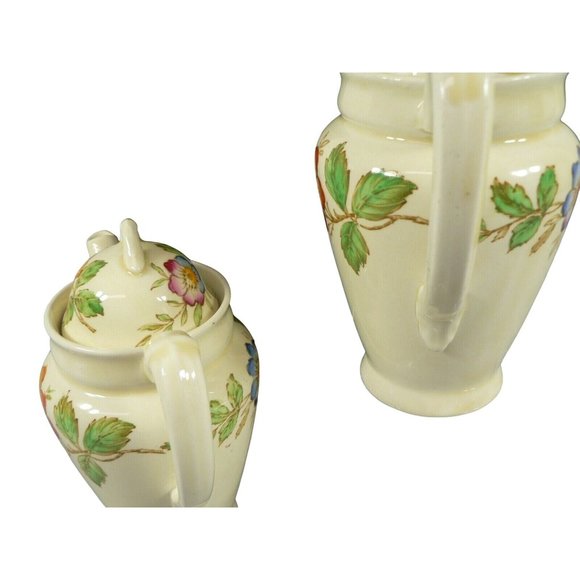Pitcher & Creamer Lid China Teapot Floral Pattern Made in England - Picture 5 of 11
